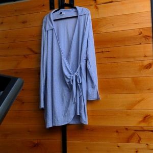 H&M Divided silver wrap dress 4x